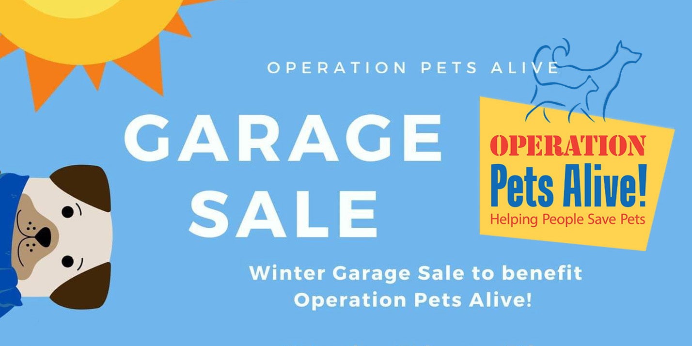 OPA Winter Garage Sale Banner